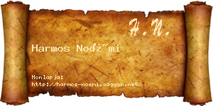 Harmos Noémi névjegykártya